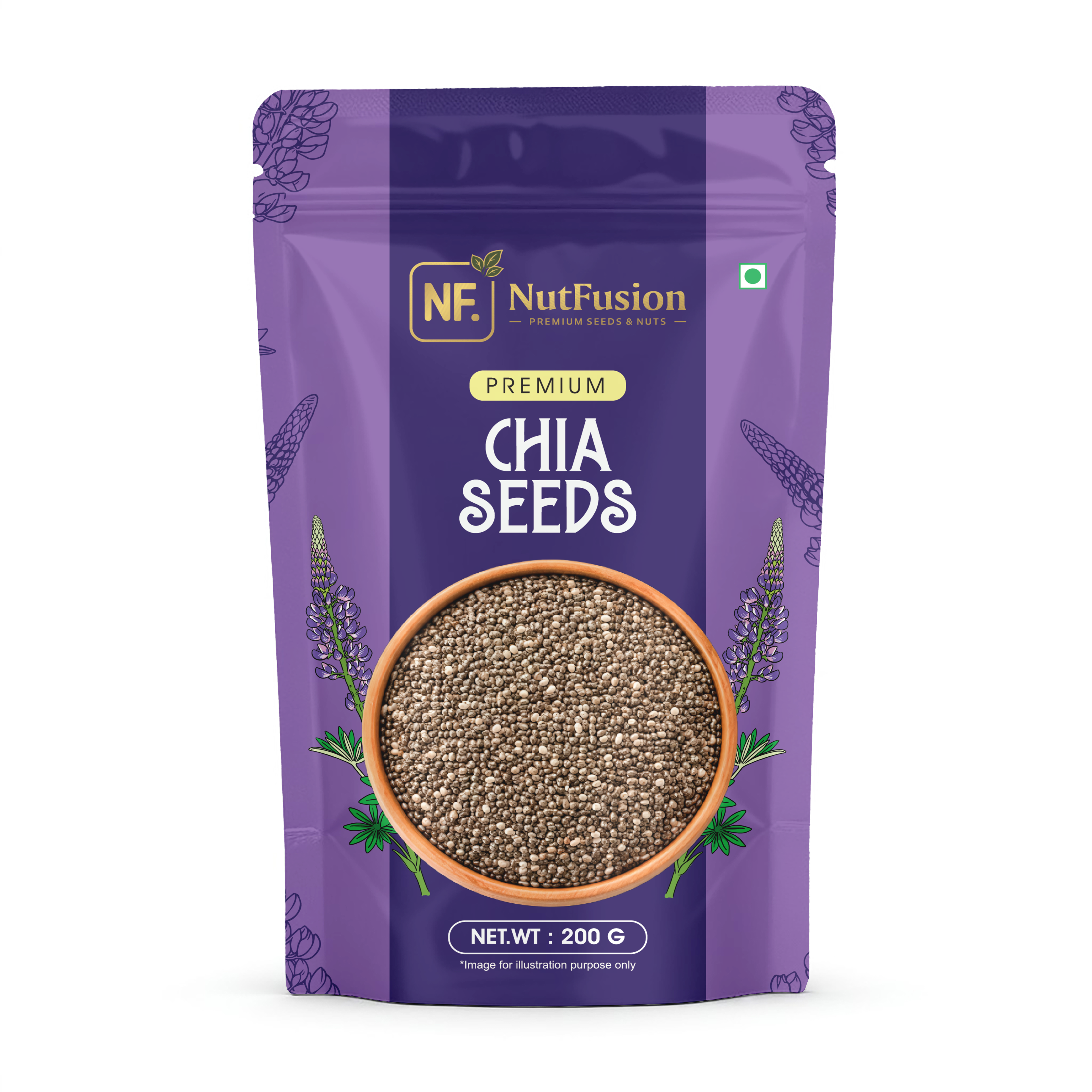 Nutfusion Chia Seeds 200Gm
